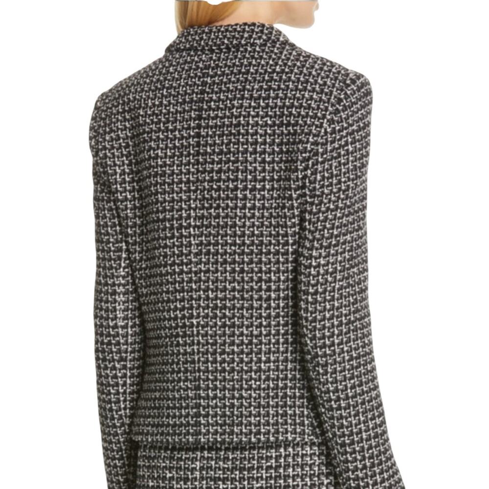 BOSS Black White Jomanda Tweed Blazer Jacket - Picture 3 of 12